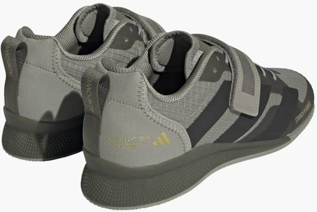Adidas Adipower III Weightlifting Shoes quarter back pair
