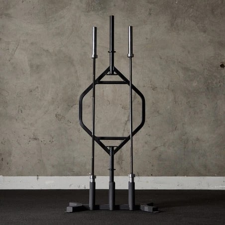 American Barbell 6 Bar Vertical Storage full view