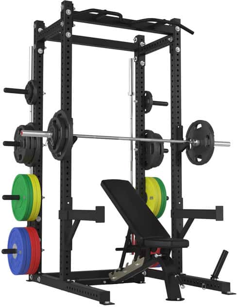 American Barbell Half Rack with barbells