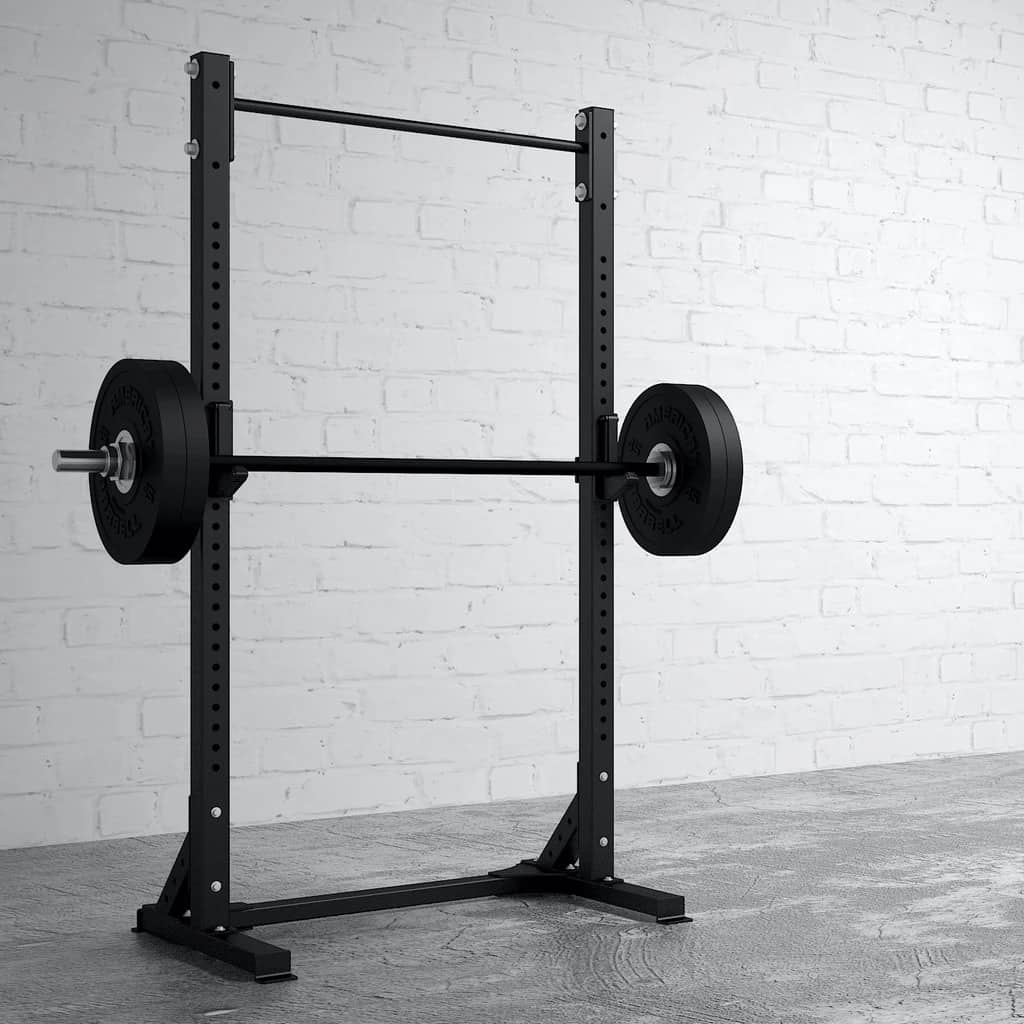 American Barbell Pull-Up Squat Stand with a black barbell