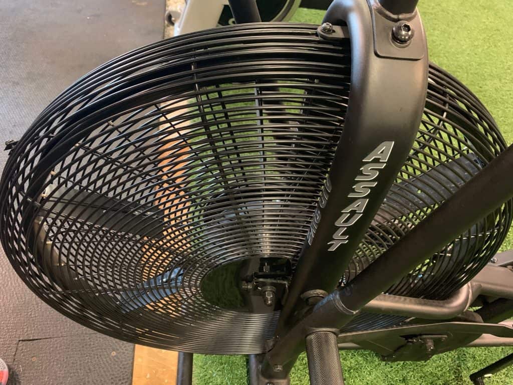 Assault Fitness AirBike - showing fan blades.