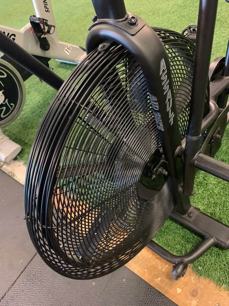 Assault Fitness AirBike - showing fan blades.