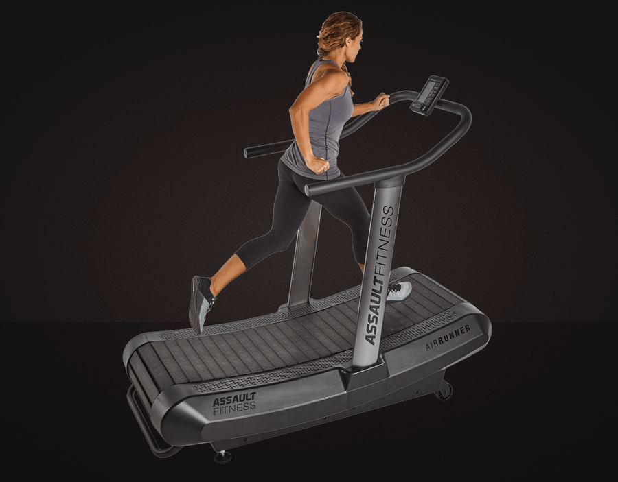 The Assault AirRunner Treadmill is an excellent version of the motorless treadmill. It can burn up to 30% more calories compared to a traditional motorized treadmill. It's curved shape is ideal for allowing good running form.
