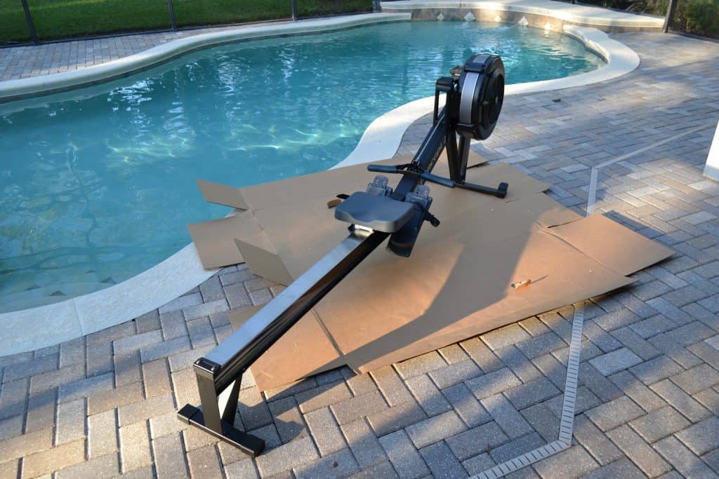 Concept 2 Model D Indoor Rower fully assembled.