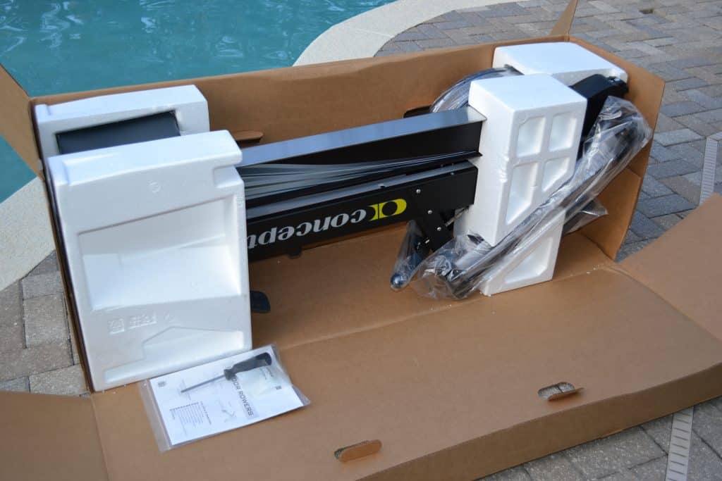 Concept 2 Model D Rower comes packed securely in styrofoam.