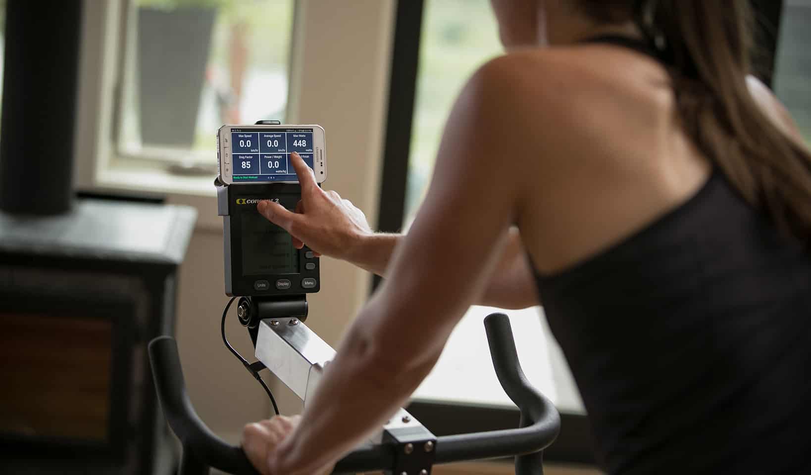 Concept2 BikeErg phone cradle