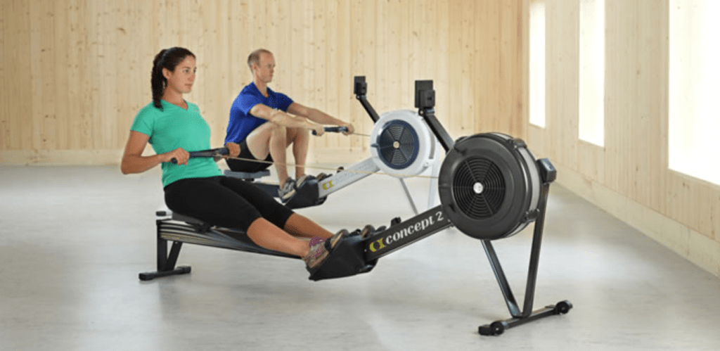 Something that might help with that new year's resolution - a Concept2 Model D indoor rower - shown inside