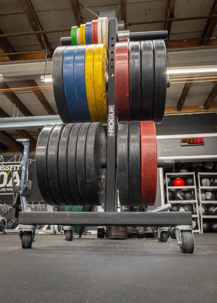 Bumper plates at CrossFit KOA