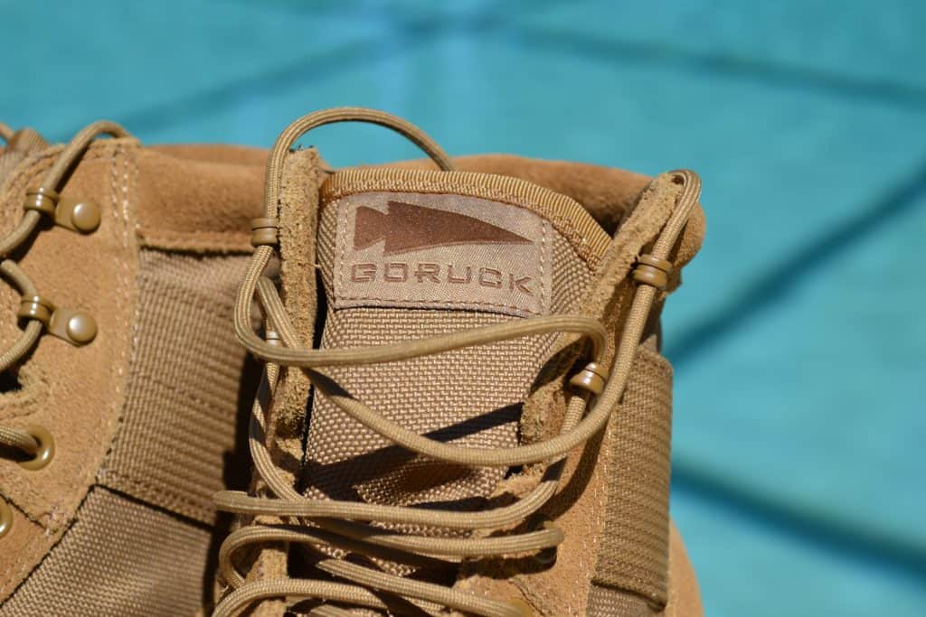 GORUCK spearhead logo on the MACV-1 Rucking Boot