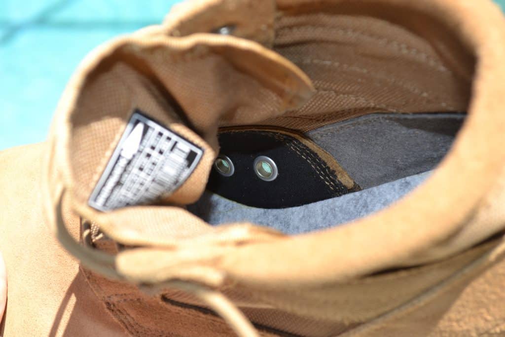 GORUCK MACV-1 Boot has Drain Ports