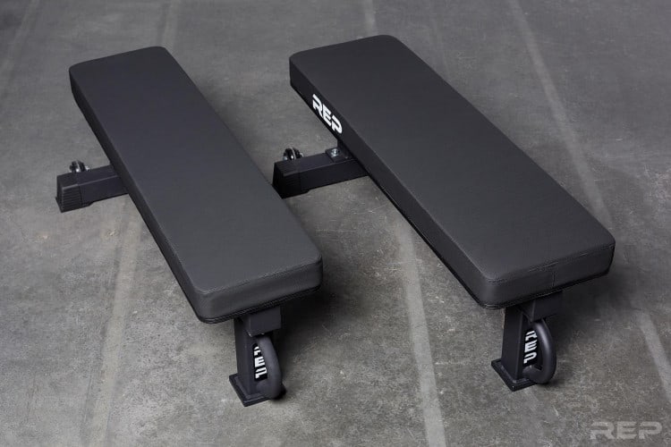 FB-5000 Wide Pad Bench - from Rep Fitness - Side by Side