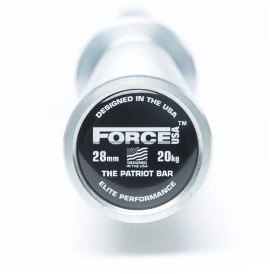 Force USA Patriot Barbell end view-crop