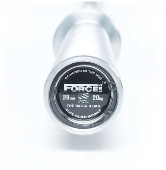 Force USA Ranger Barbell end view-crop