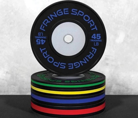 Fringe Sport Black Training Competition Plates - Pounds 45lb