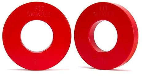 Fringe Sport Fractional Plates in Kilograms red
