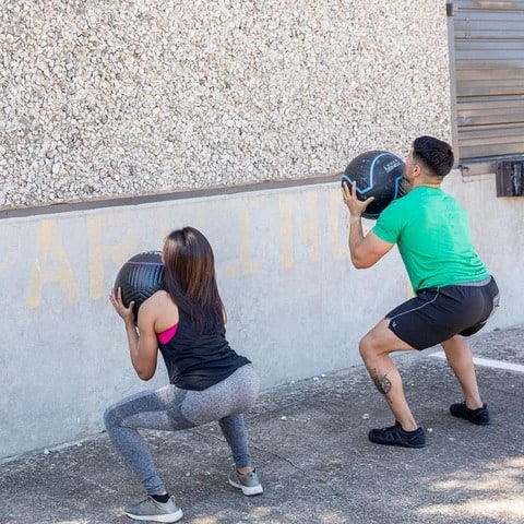 Fringe Sport Immortal Wall Ball squats