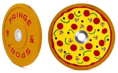 Fringe Sport Pizza Bumper Plates both sides