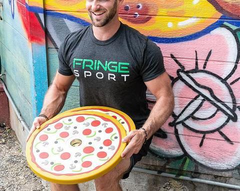 Fringe Sport Pizza & Donut Bumper Set (10lb Pair) with an athlete 2