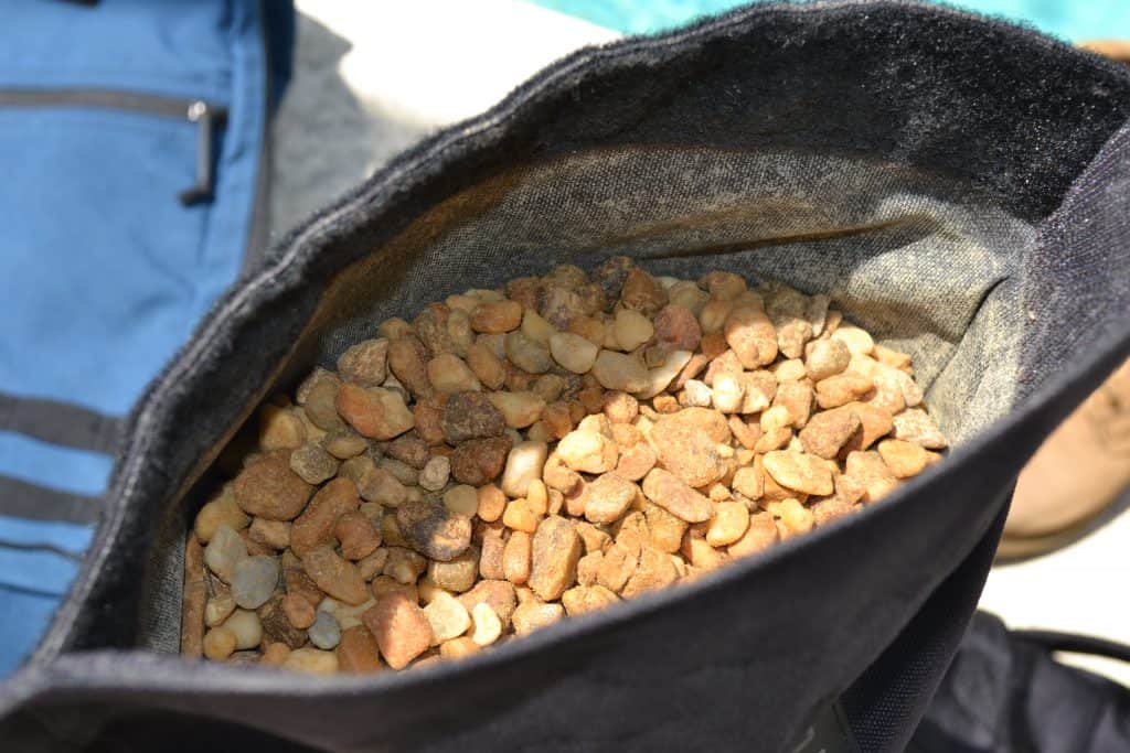 GORUCK Sandbag with 60lbs of pea gravel