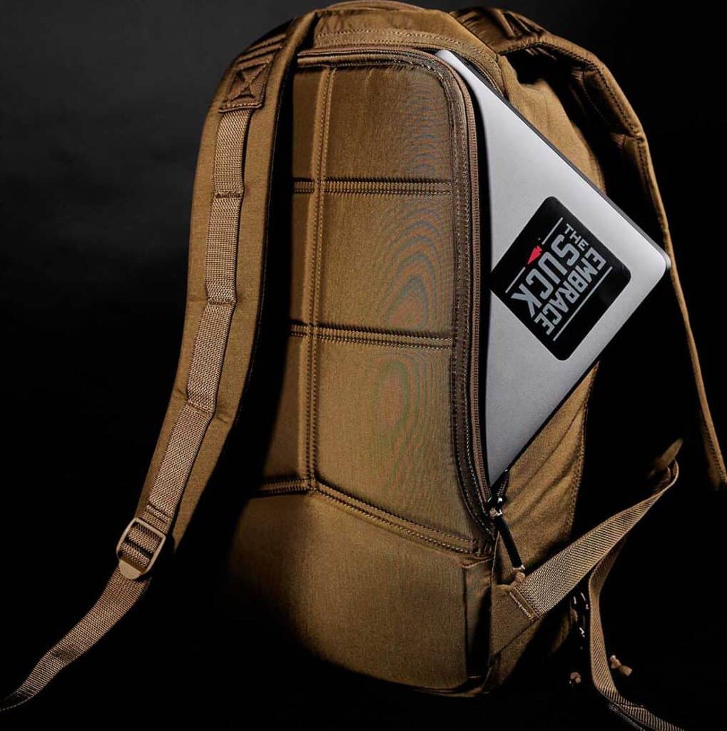 GORUCK Bullet Ruck - Laptop Compartment coyote brown laptop