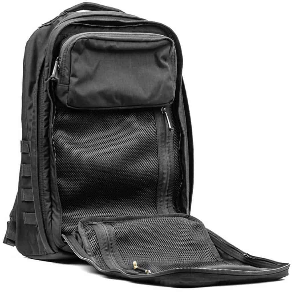 GORUCK GR2 Pre-order Black exterior compartment