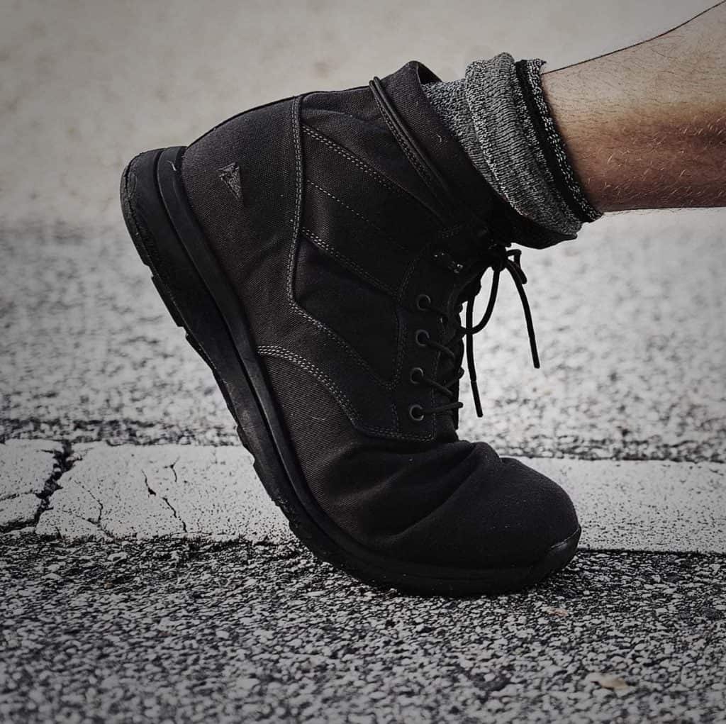 GORUCK Jedburgh Rucking Boots Black worn by athlete 3