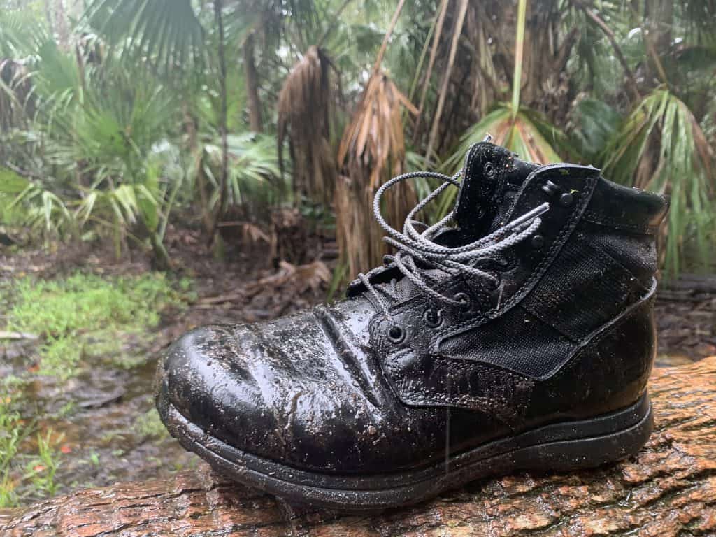 GORUCK MACV-1 Ruck boot in the wet