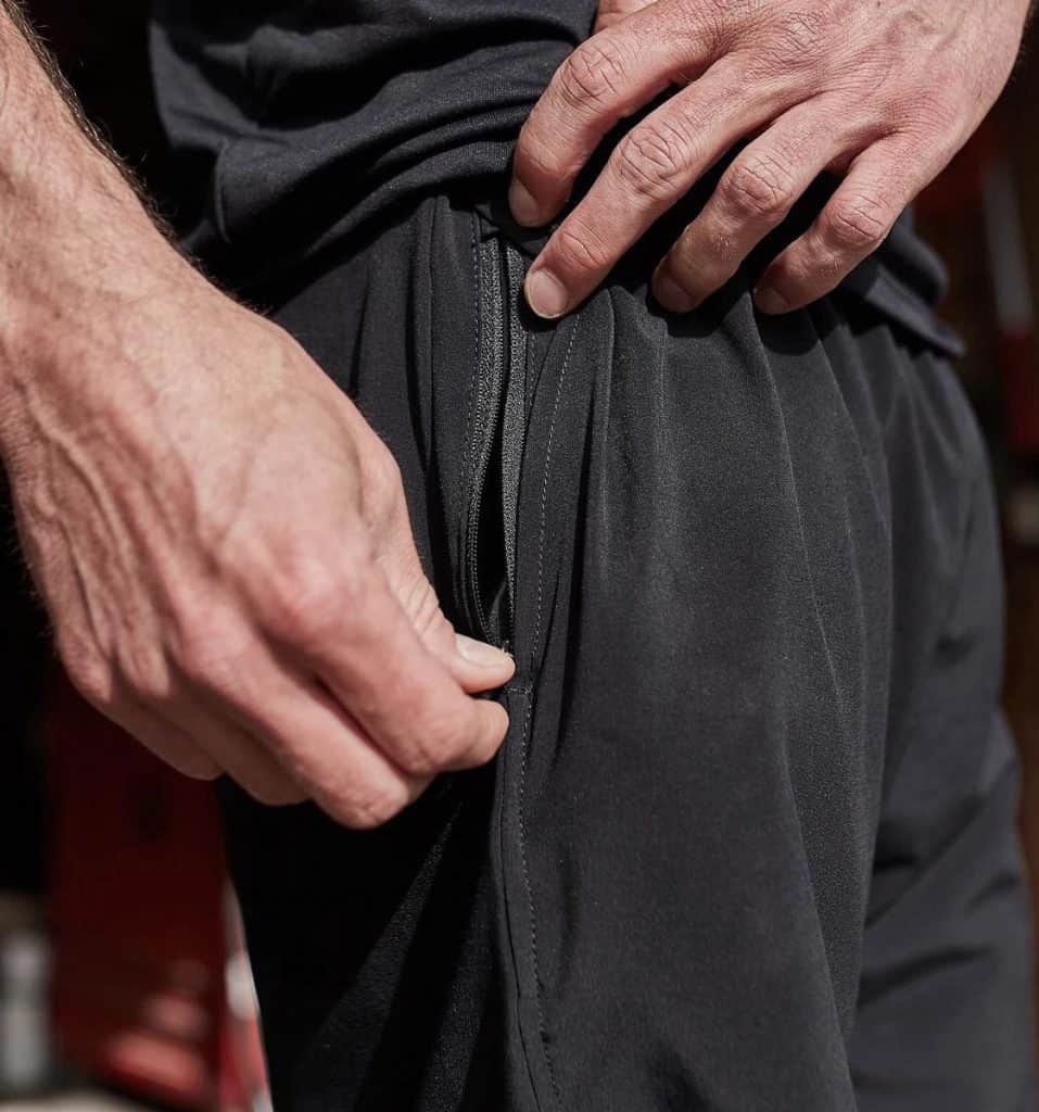 GORUCK Men’s American Training Shorts side zipper pockets