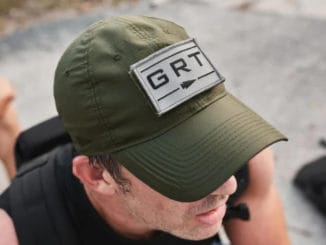 GORUCK Performance Tac Hat worn by an athlete 2