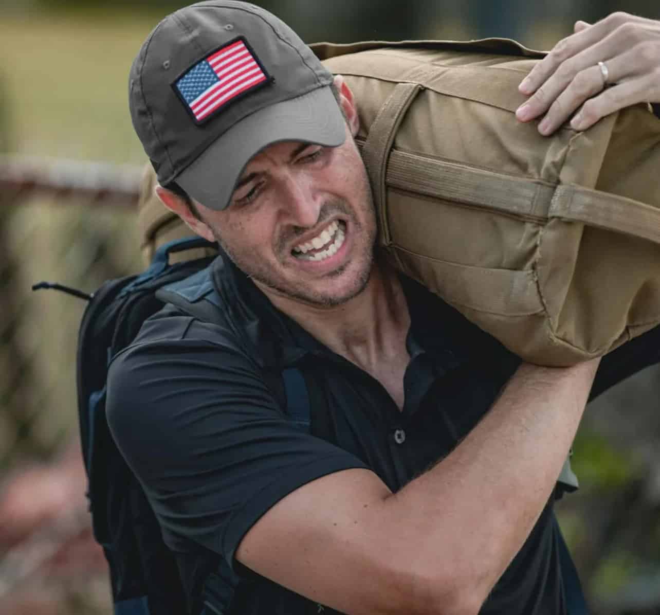 GORUCK Performance Tac Hat worn by an athlete