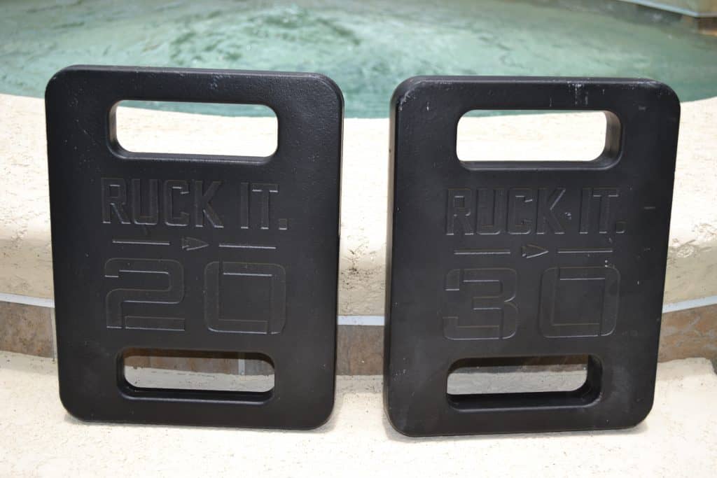 GORUCK Ruck Plates - a 20 Lb Plate and 30 Lb Plate side by side