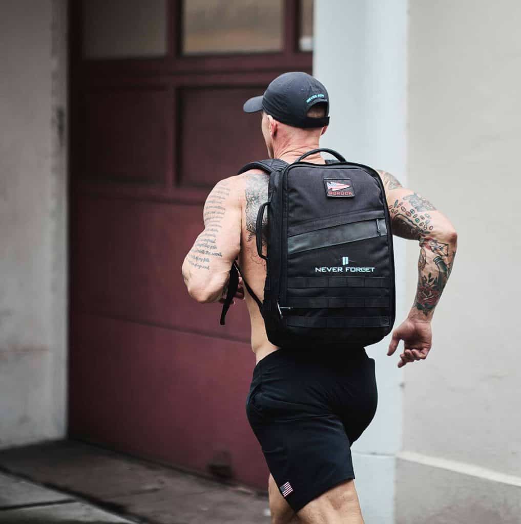 GORUCK Rucker 20L worn shirtless