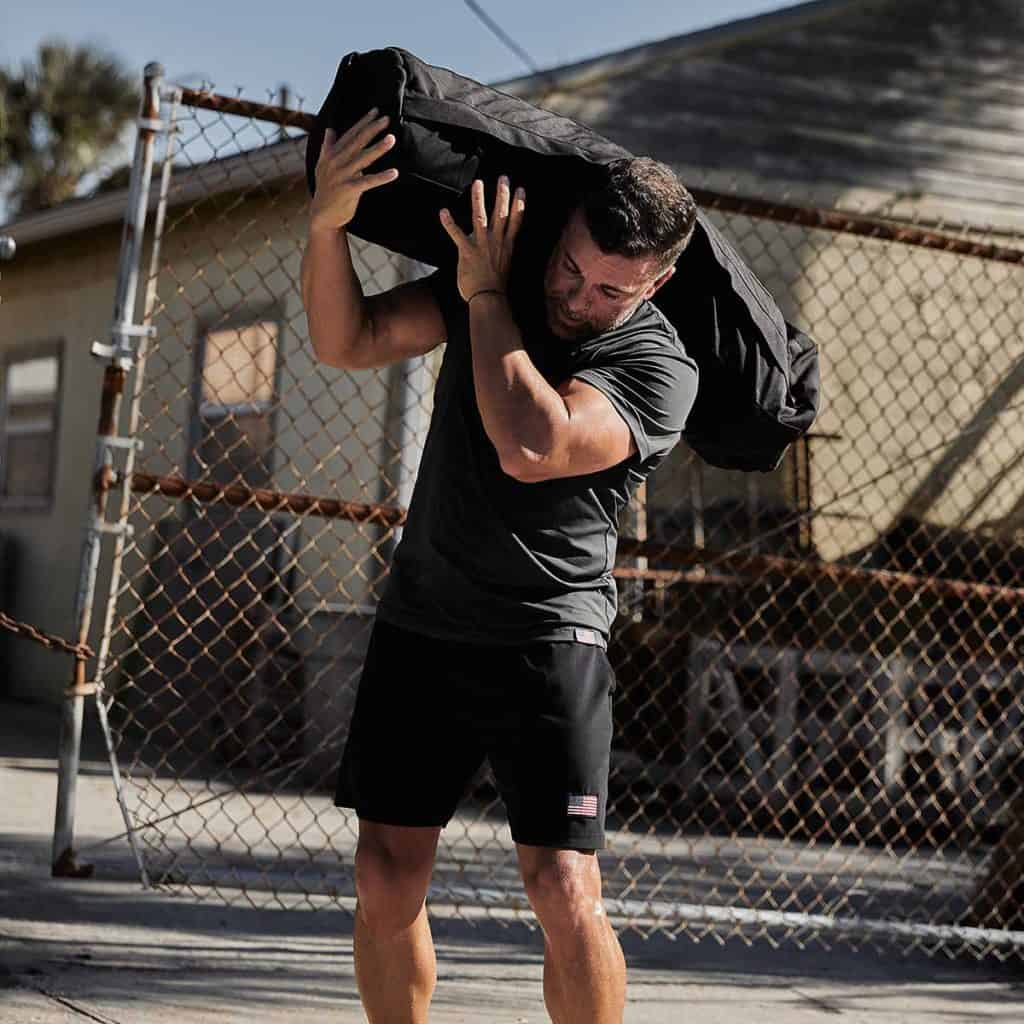GORUCK Sandbags - 120 Lb and 150 Lb with an athlete 2