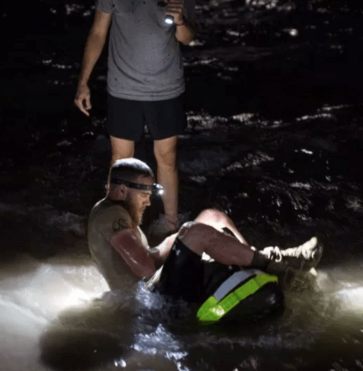 A GORUCK Selection event - one of the tougher events, your feet are going to be submerged in water, and very wet.