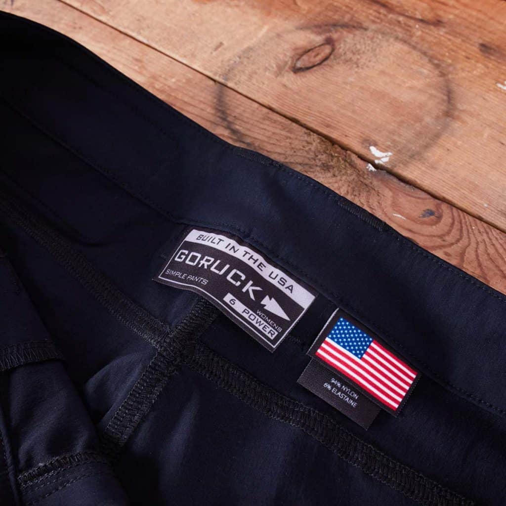 GORUCK Women's Simple Pants - Power (Black)