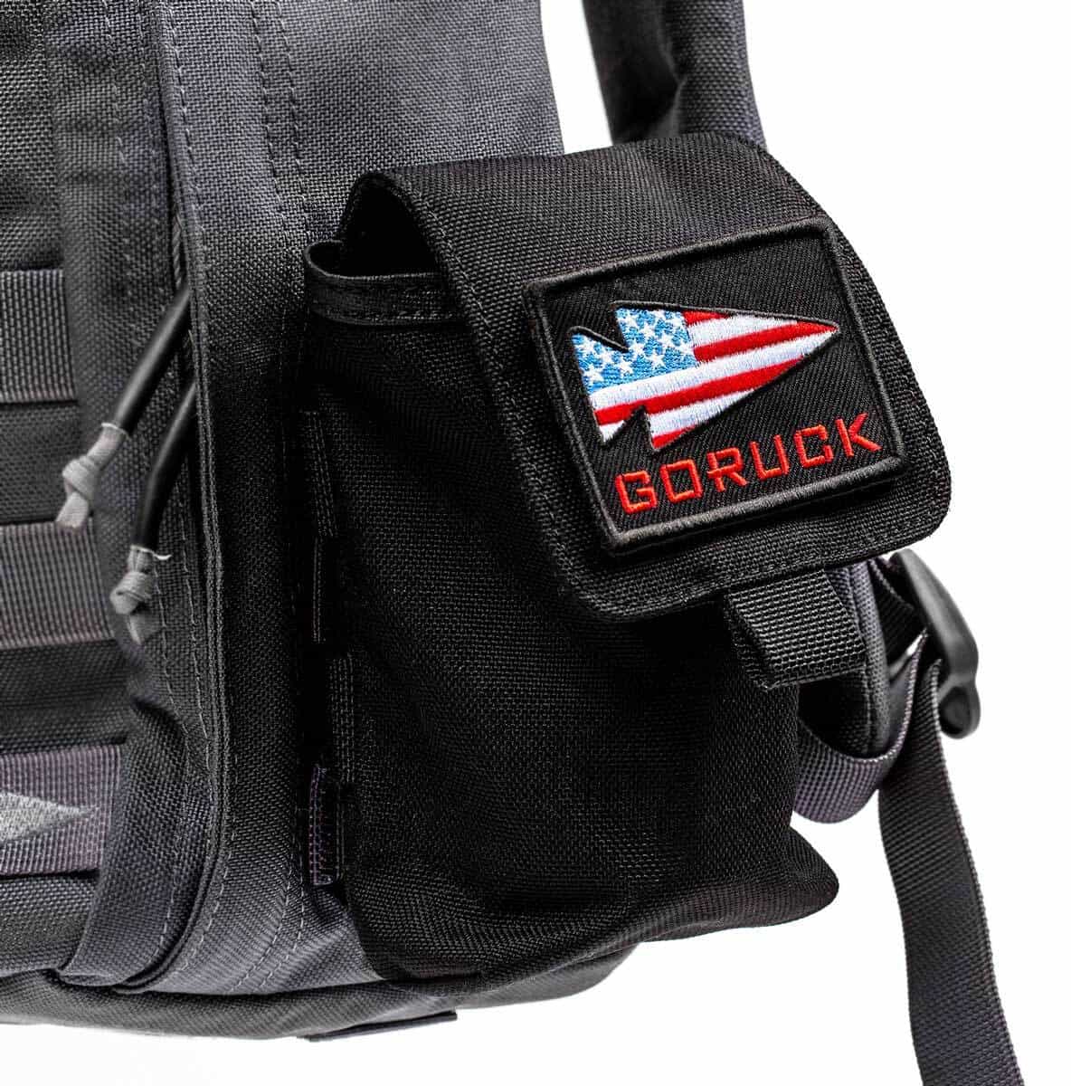 GORUCK Simple Side Pocket on the ruck