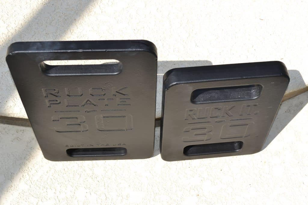 GORUCK Standard Plate vs Expert Plate - Expert plate is much wider in the 30lb size.