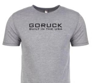 GORUCK T-Shirt Reverse Flag front gray