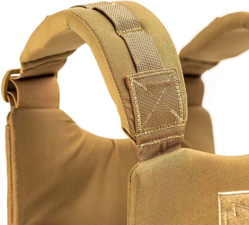 GORUCK Training Weight Vest coyote brown strap