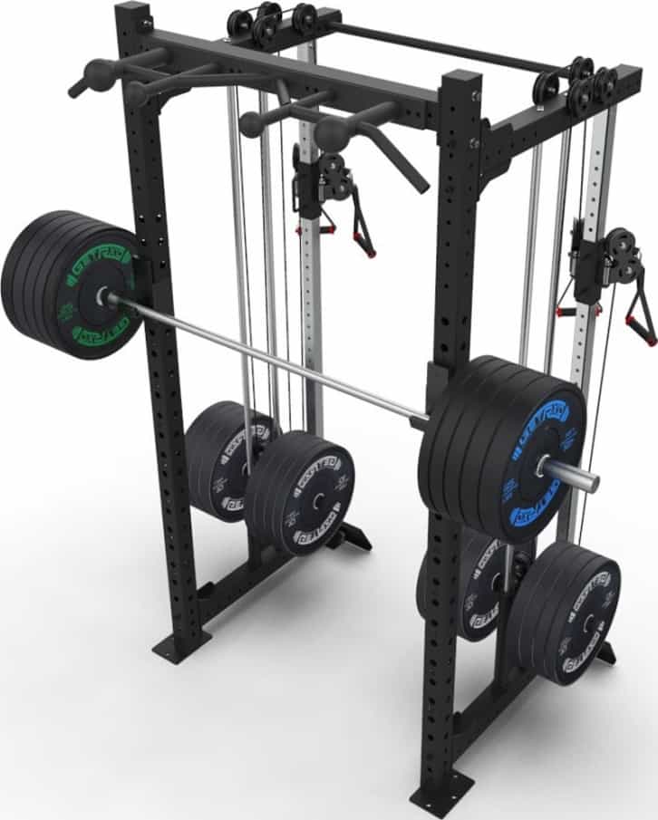 Get RXd Builer Half Rack with Functional Trainer top view