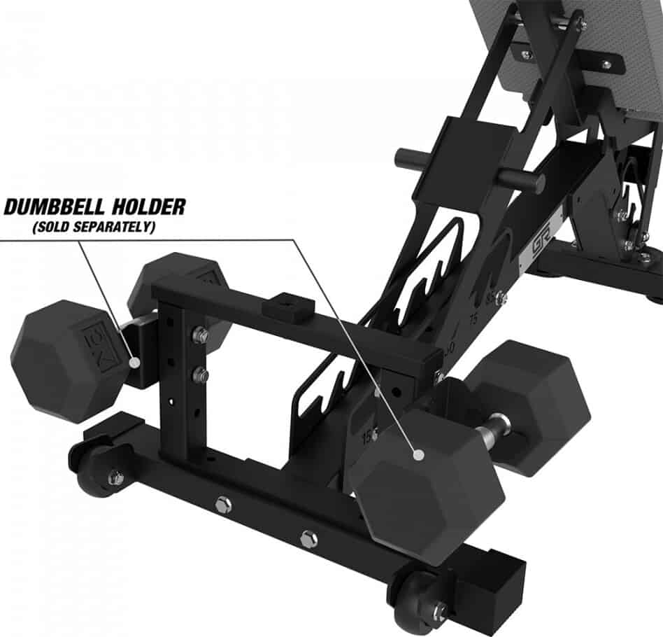 Get Rx’d FIDAB-2 Adjustable Bench dumb bell holder