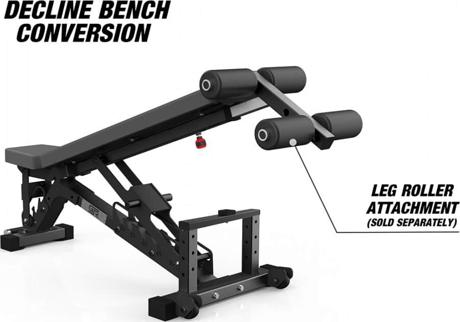 Get Rx’d FIDAB-2 Adjustable Bench leg roller attachment