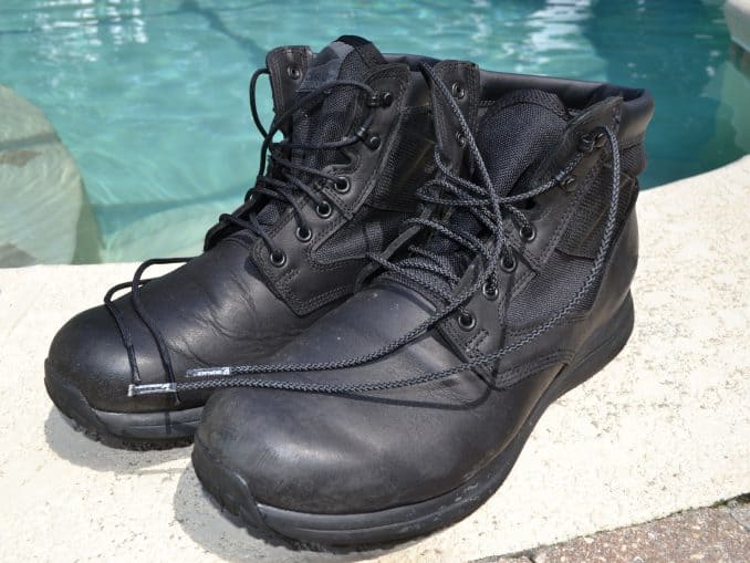 GORUCK MACV-1 Boots in black - these have IRON Laces (unbreakable laces)