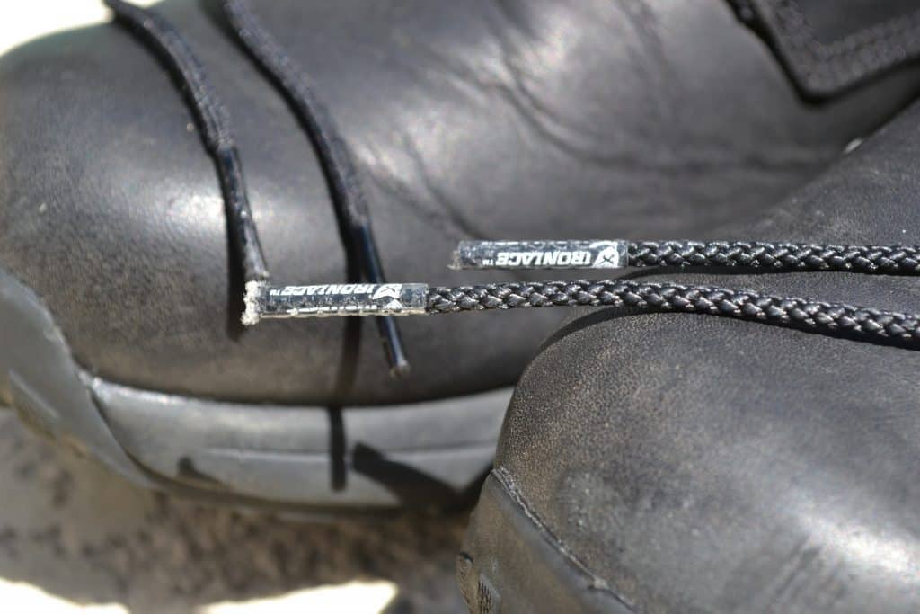 IRON LACES - unbreakable boot laces on GORUCK MACV-1 Ruck Boots - tips on toe 1