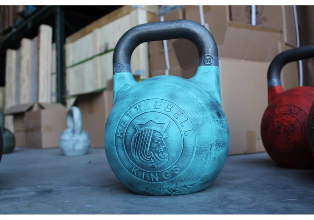 Kettlebell Kings Cerakote Kettlebells in Lbs blue