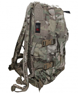 Side view of the London Bridge Trading (LBT) 3 Day Assault Pack has a lot of features that are desired for a good rucksack.