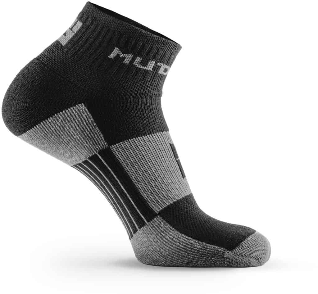 MudGear 1 4 Crew Socks - Black Gray right side