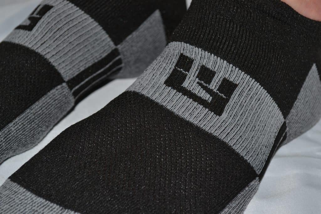 MudGear No-Show Running Socks - Black-Gray