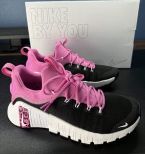 Nike By You Custom Nike Free Metcon 6 and the box it came in