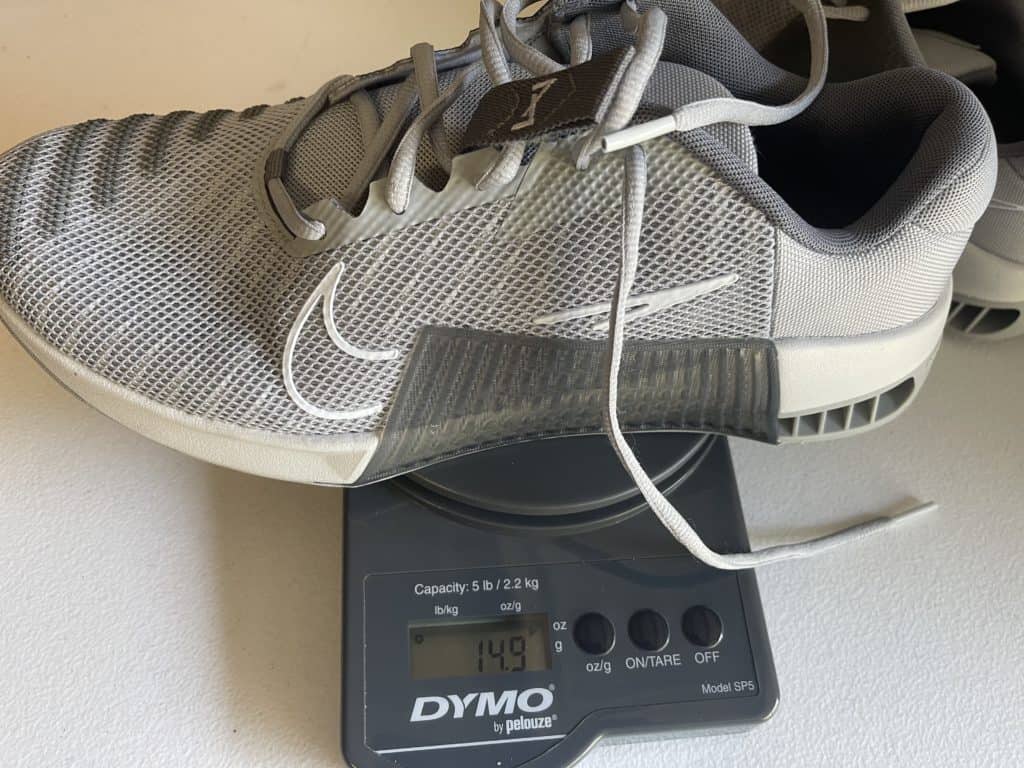 Nike Metcon 9 Review - Weight of Shoe 1